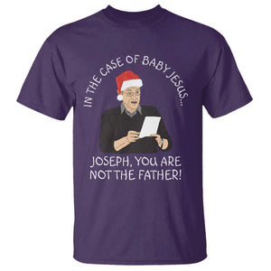Funny Christmas Jesus Paternity Test T Shirt Joseph You Are Not the Father Holiday Humor TS02 Purple Print Your Wear