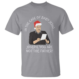 Funny Christmas Jesus Paternity Test T Shirt Joseph You Are Not the Father Holiday Humor TS02 Sport Gray Print Your Wear