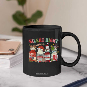 Funny Silent Night Nurse Christmas Coffee Mug Festive Meds and Holiday Medical Humor TS02 Print Your Wear