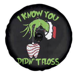 Funny Dental Christmas Spare Tire Cover I Know You Didnt Floss Dentist Holiday Humor TS02 Print Your Wear