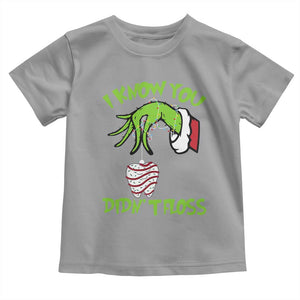 Funny Dental Christmas Toddler T Shirt I Know You Didnt Floss Dentist Holiday Humor TS02 Sport Gray Print Your Wear