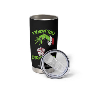 Funny Dental Christmas Tumbler Cup I Know You Didnt Floss Dentist Holiday Humor TS02 Print Your Wear