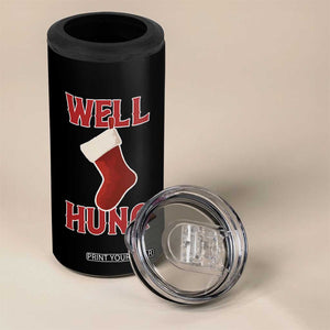 Funny Christmas Stocking 4 in 1 Can Cooler Tumbler Well Hung Naughty Holiday Inappropriate Humor TS02 Print Your Wear