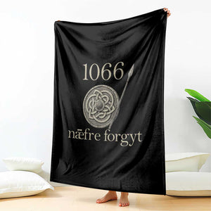 1066 Never Forget Throw Blanket Battle of Hastings Old English Anglo Saxon Warrior Medieval Shield TS02 Print Your Wear