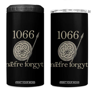 1066 Never Forget 4 in 1 Can Cooler Tumbler Battle of Hastings Old English Anglo Saxon Warrior Medieval Shield TS02 One Size: 16 oz Black Print Your Wear