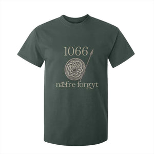 1066 Never Forget T Shirt For Kid Battle of Hastings Old English Anglo Saxon Warrior Medieval Shield TS02 Dark Forest Green Print Your Wear