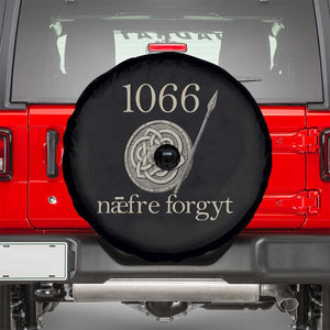 1066 Never Forget Spare Tire Cover Battle of Hastings Old English Anglo Saxon Warrior Medieval Shield TS02 Black Print Your Wear