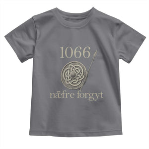 1066 Never Forget Toddler T Shirt Battle of Hastings Old English Anglo Saxon Warrior Medieval Shield TS02 Charcoal Print Your Wear