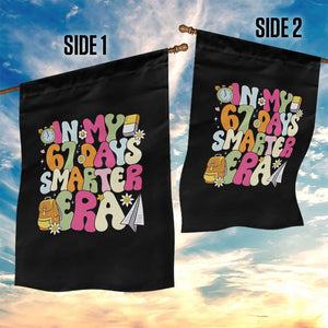 In My 67 Days Smarter Era Garden Flag Cute Retro 6 7 Days of School Six Seven Meme TS02 Print Your Wear