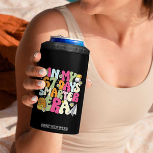 In My 67 Days Smarter Era 4 in 1 Can Cooler Tumbler Cute Retro 6 7 Days of School Six Seven Meme TS02 Print Your Wear