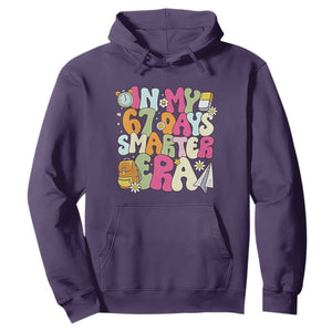 In My 67 Days Smarter Era Hoodie Cute Retro 6 7 Days of School Six Seven Meme TS02 Purple Print Your Wear