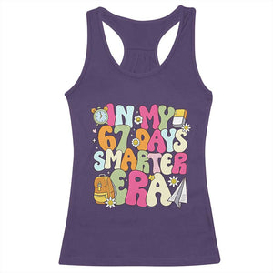 In My 67 Days Smarter Era Racerback Tank Top Cute Retro 6 7 Days of School Six Seven Meme TS02 Purple Print Your Wear