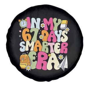 In My 67 Days Smarter Era Spare Tire Cover Cute Retro 6 7 Days of School Six Seven Meme TS02 Print Your Wear