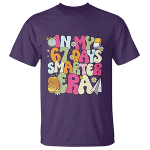 In My 67 Days Smarter Era T Shirt Cute Retro 6 7 Days of School Six Seven Meme TS02 Purple Print Your Wear