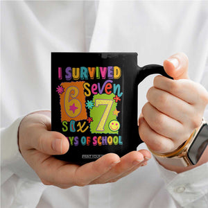 I Survived 67 Days of School Coffee Mug Funny 6 7 Six Seven Chaos Survivor for Students Teachers TS02 Print Your Wear