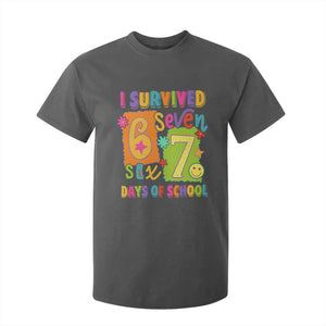 I Survived 67 Days of School T Shirt For Kid Funny 6 7 Six Seven Chaos Survivor for Students Teachers TS02 Dark Heather Print Your Wear
