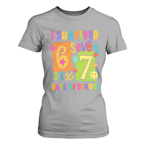 I Survived 67 Days of School T Shirt For Women Funny 6 7 Six Seven Chaos Survivor for Students Teachers TS02 Sport Gray Print Your Wear
