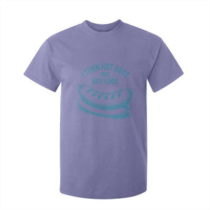 I Turn Hot Dogs Into Hot Logs T Shirt For Kid Funny Food Pun for BBQ Bros Toilet Humor Kings TS02 Violet Print Your Wear