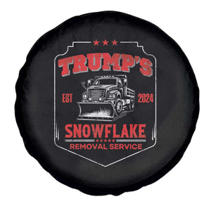 Funny Trump 2024 Spare Tire Cover Snowflake Removal Service Humorous Sarcasm TS02 Print Your Wear