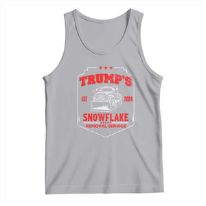 Funny Trump 2024 Tank Top Snowflake Removal Service Humorous Sarcasm TS02 Athletic Heather Print Your Wear