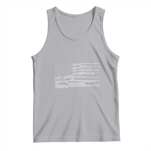 American Flag Rifle Firearm Tank Top Machine Guns 2A TS02 Athletic Heather Print Your Wear