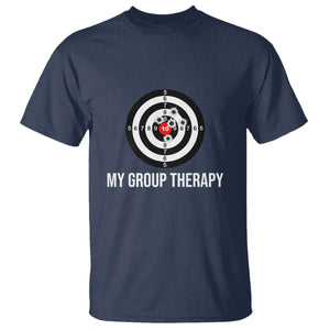 Gun Lover T Shirt My Group Therapy Shooting Range TS02 Navy Print Your Wear