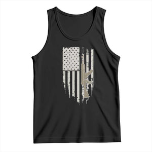 American Flag Second Amendment Tank Top Guns Weapons Rifles 2A Amendment Fathers Day US Flag TS02 Black Print Your Wear