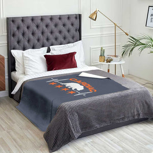 Cardiac Bear Heart Rate Throw Blanket Funny Heart-Stopping Game Day Sport Fans TS02 Print Your Wear