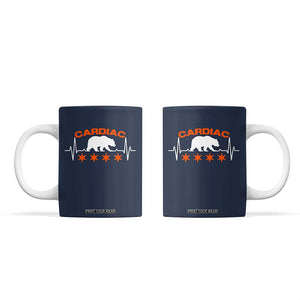 Cardiac Bear Heart Rate Coffee Mug Funny Heart-Stopping Game Day Sport Fans TS02 Navy Print Your Wear
