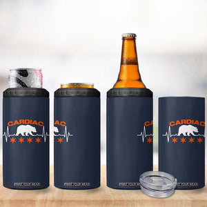 Cardiac Bear Heart Rate 4 in 1 Can Cooler Tumbler Funny Heart-Stopping Game Day Sport Fans TS02 Print Your Wear