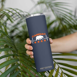 Cardiac Bear Heart Rate Skinny Tumbler Funny Heart-Stopping Game Day Sport Fans TS02 Print Your Wear