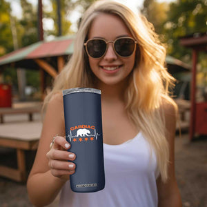 Cardiac Bear Heart Rate Skinny Tumbler Funny Heart-Stopping Game Day Sport Fans TS02 Print Your Wear