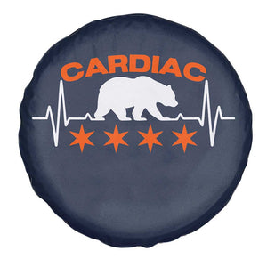 Cardiac Bear Heart Rate Spare Tire Cover Funny Heart-Stopping Game Day Sport Fans TS02 Print Your Wear