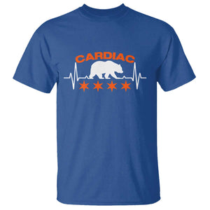 Cardiac Bear Heart Rate T Shirt Funny Heart-Stopping Game Day Sport Fans TS02 Royal Blue Print Your Wear