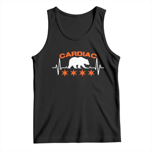 Cardiac Bear Heart Rate Tank Top Funny Heart-Stopping Game Day Sport Fans TS02 Black Print Your Wear