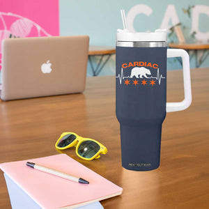 Cardiac Bear Heart Rate Tumbler With Handle Funny Heart-Stopping Game Day Sport Fans TS02 Print Your Wear