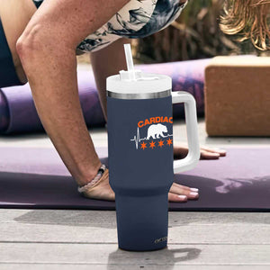Cardiac Bear Heart Rate Tumbler With Handle Funny Heart-Stopping Game Day Sport Fans TS02 Print Your Wear