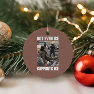 Not Even Ice Supports Ice Ceramic Ornament Viral Political Ice Slipping Meme Against Ice Satire TS02 1pc Mocha Print Your Wear