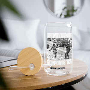 Not Even Ice Supports Ice Glass Can Viral Political Ice Slipping Captured Meme Against Ice TS02 Print Your Wear