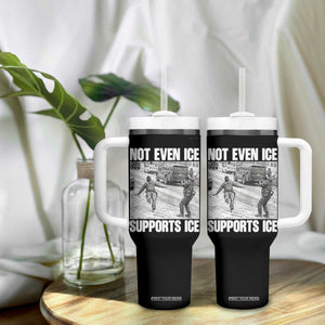 Not Even Ice Supports Ice Tumbler With Handle Viral Political Ice Slipping Captured Meme Against Ice TS02 Print Your Wear