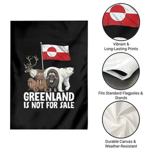 Greenland Is Not For Sale Garden Flag Arctic Animal Resist Protest Greenland Flag TS02 Print Your Wear