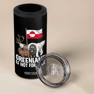 Greenland Is Not For Sale 4 in 1 Can Cooler Tumbler Arctic Animal Resist Protest Greenland Flag TS02 Print Your Wear