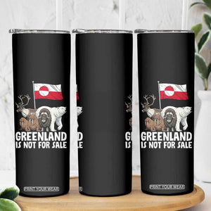 Greenland Is Not For Sale Skinny Tumbler Arctic Animal Resist Protest Greenland Flag TS02 Print Your Wear