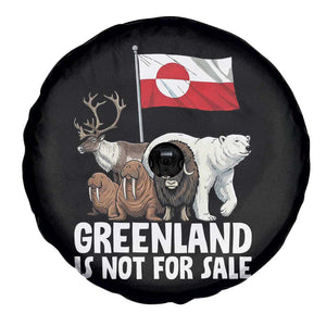 Greenland Is Not For Sale Spare Tire Cover Arctic Animal Resist Protest Greenland Flag TS02 Print Your Wear