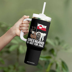 Greenland Is Not For Sale Tumbler With Handle Arctic Animal Resist Protest Greenland Flag TS02 Print Your Wear