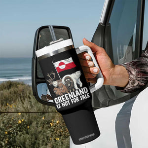 Greenland Is Not For Sale Tumbler With Handle Arctic Animal Resist Protest Greenland Flag TS02 Print Your Wear