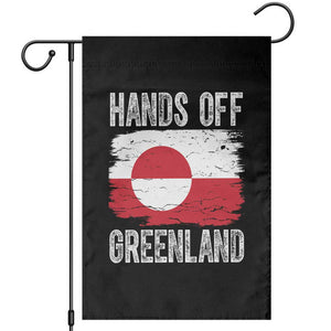 Hands Off Greenland Garden Flag Distressed Flag Resist Political Protest TS02 Black Print Your Wear