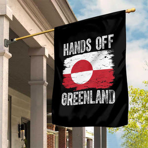 Hands Off Greenland Garden Flag Distressed Flag Resist Political Protest TS02 Print Your Wear