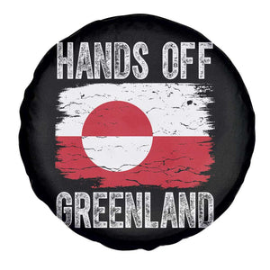Hands Off Greenland Spare Tire Cover Distressed Flag Resist Political Protest TS02 Print Your Wear