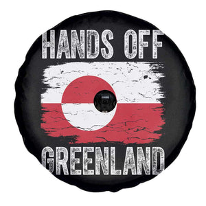 Hands Off Greenland Spare Tire Cover Distressed Flag Resist Political Protest TS02 Print Your Wear